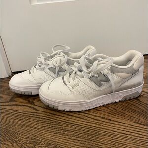White New Balance 500 sneakers